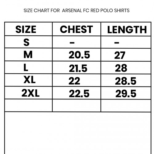 Arsenal FC Home Red Polo Shirt